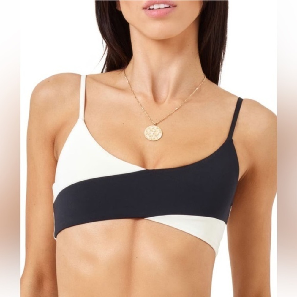 L*Space High Tide Colorblock Bikini Top, X-Small, $99